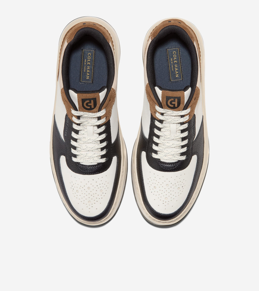 Men's GrandPrø Crossover Sneakers-Ivory-Spiced Brown-Nicotine