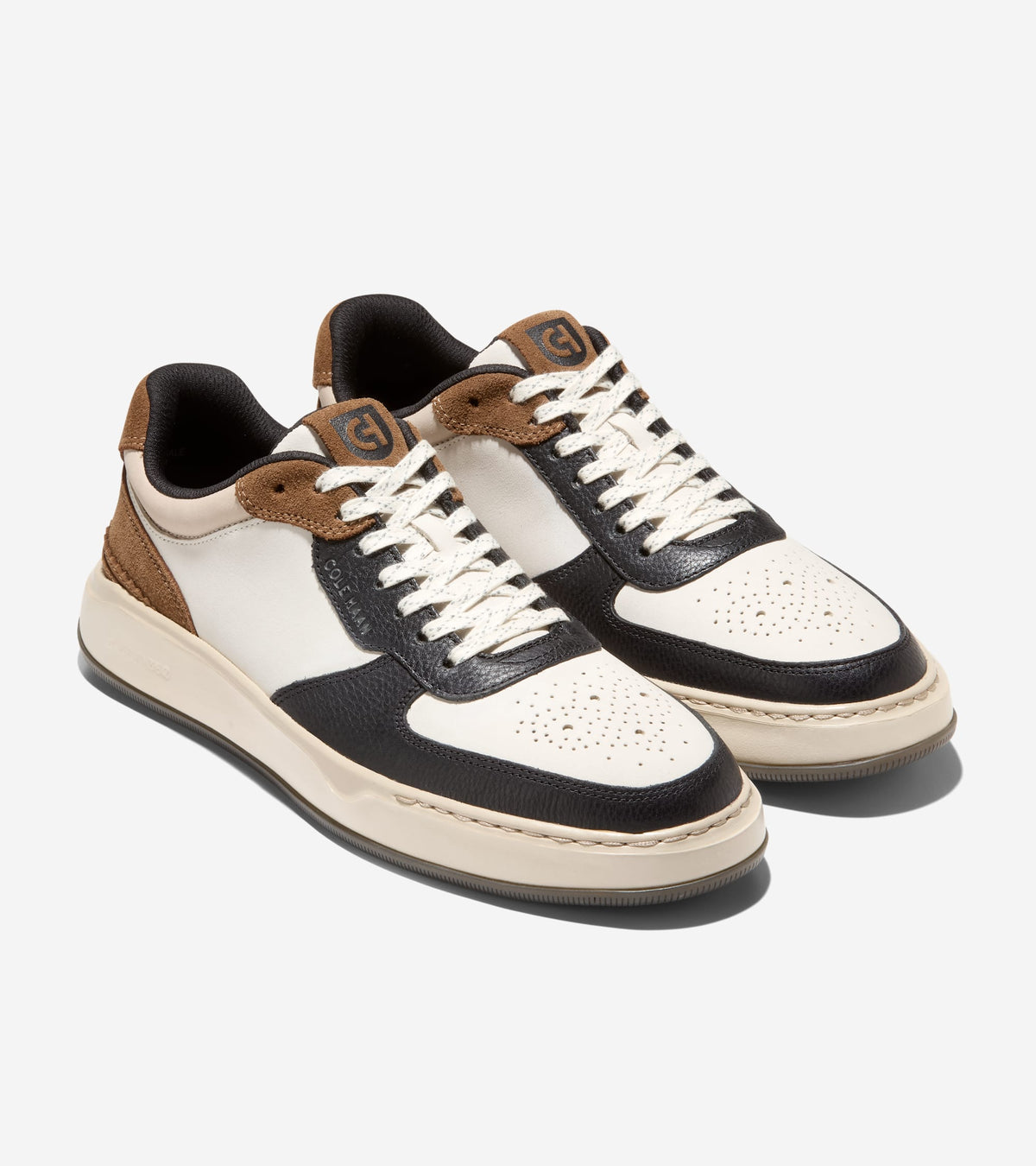 Men's GrandPrø Crossover Sneakers-Ivory-Spiced Brown-Nicotine
