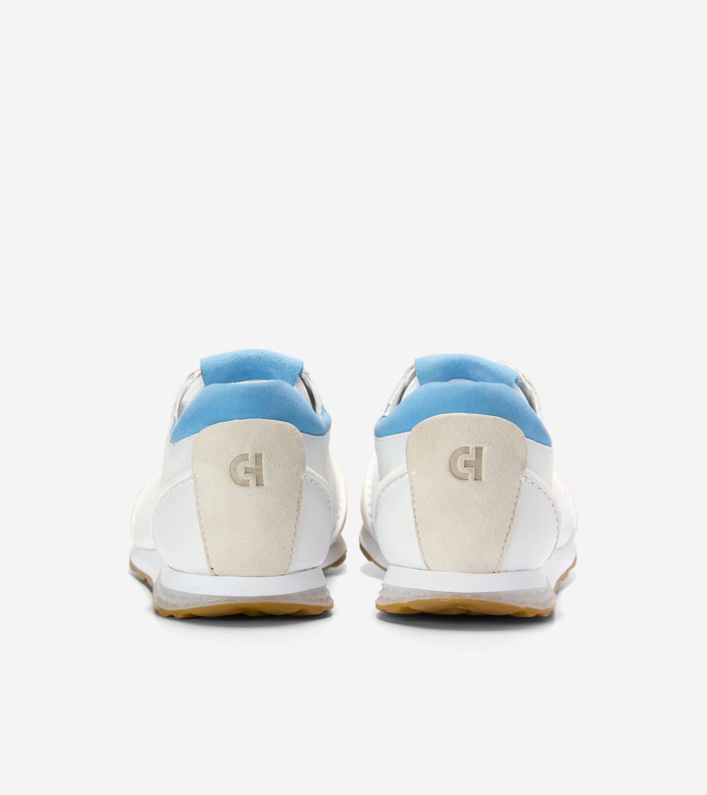 Women's GrandPrø Energyweave Running Shoes-White-Silver Birch-Azure Blue