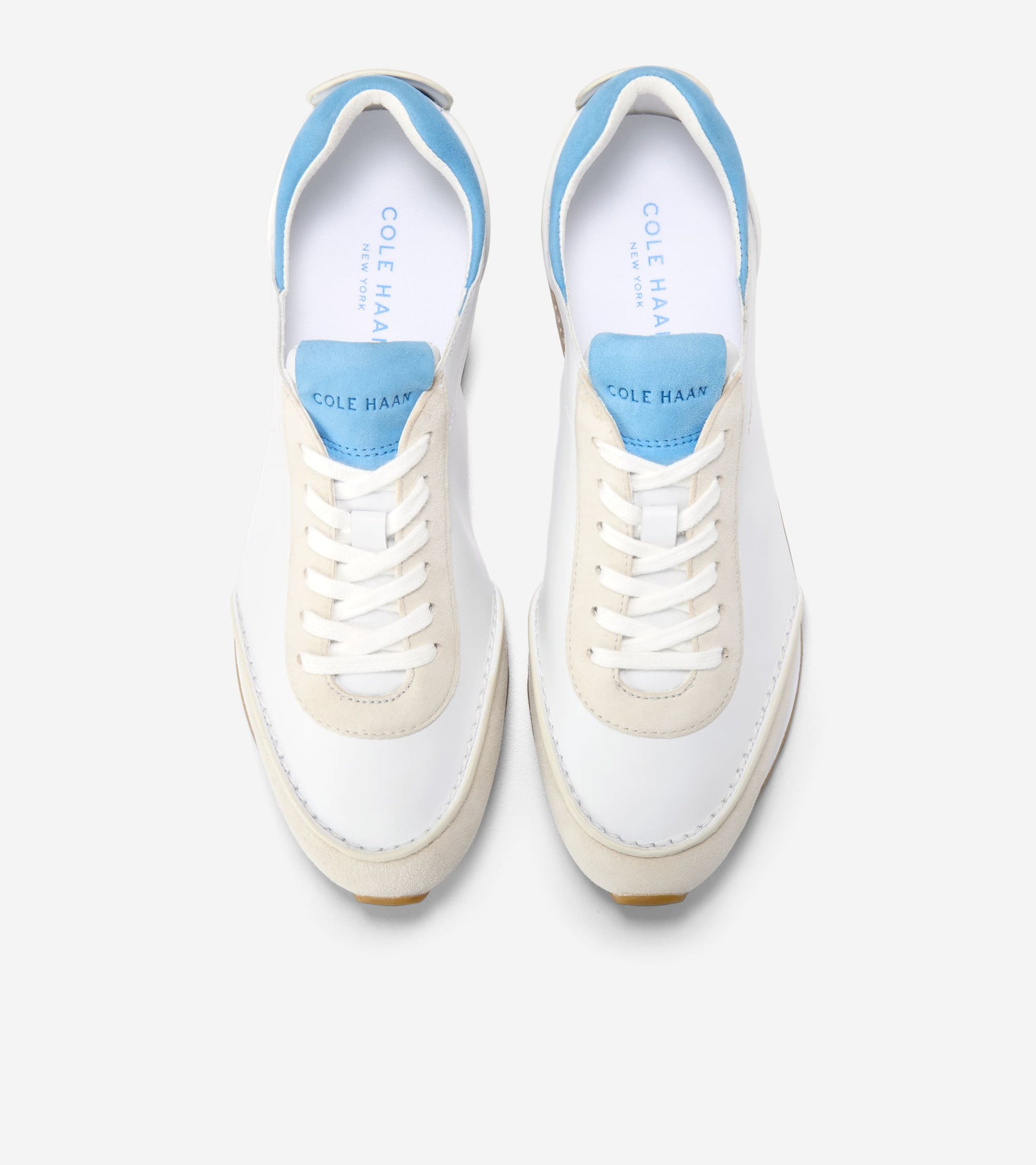 Women's GrandPrø Energyweave Running Shoes-White-Silver Birch-Azure Blue