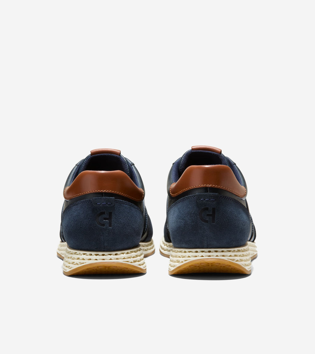 Men's GrandPrø SkyWeave™ Running Sneakers-Navy Blazer-British Tan-Ivory