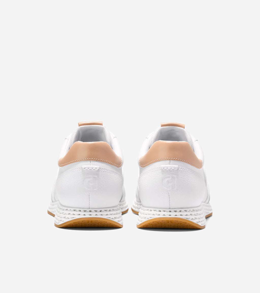 Men's GrandPrø SkyWeave™ Running Sneakers-Optic White-Natural Vachetta