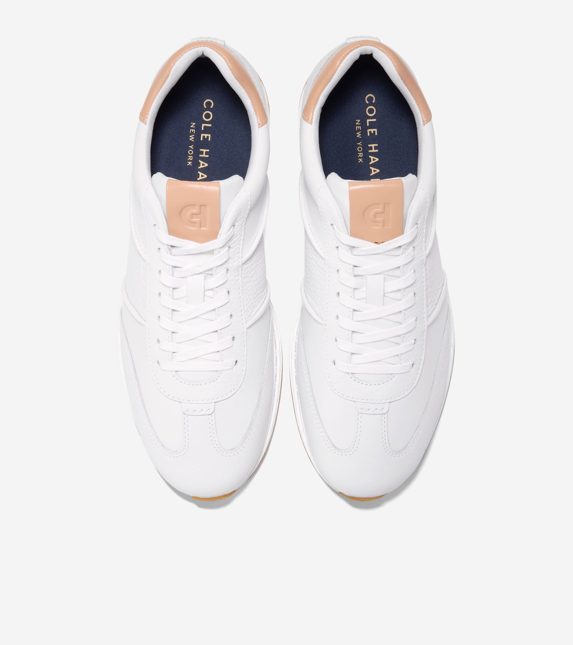 Men's GrandPrø SkyWeave™ Running Sneakers-Optic White-Natural Vachetta