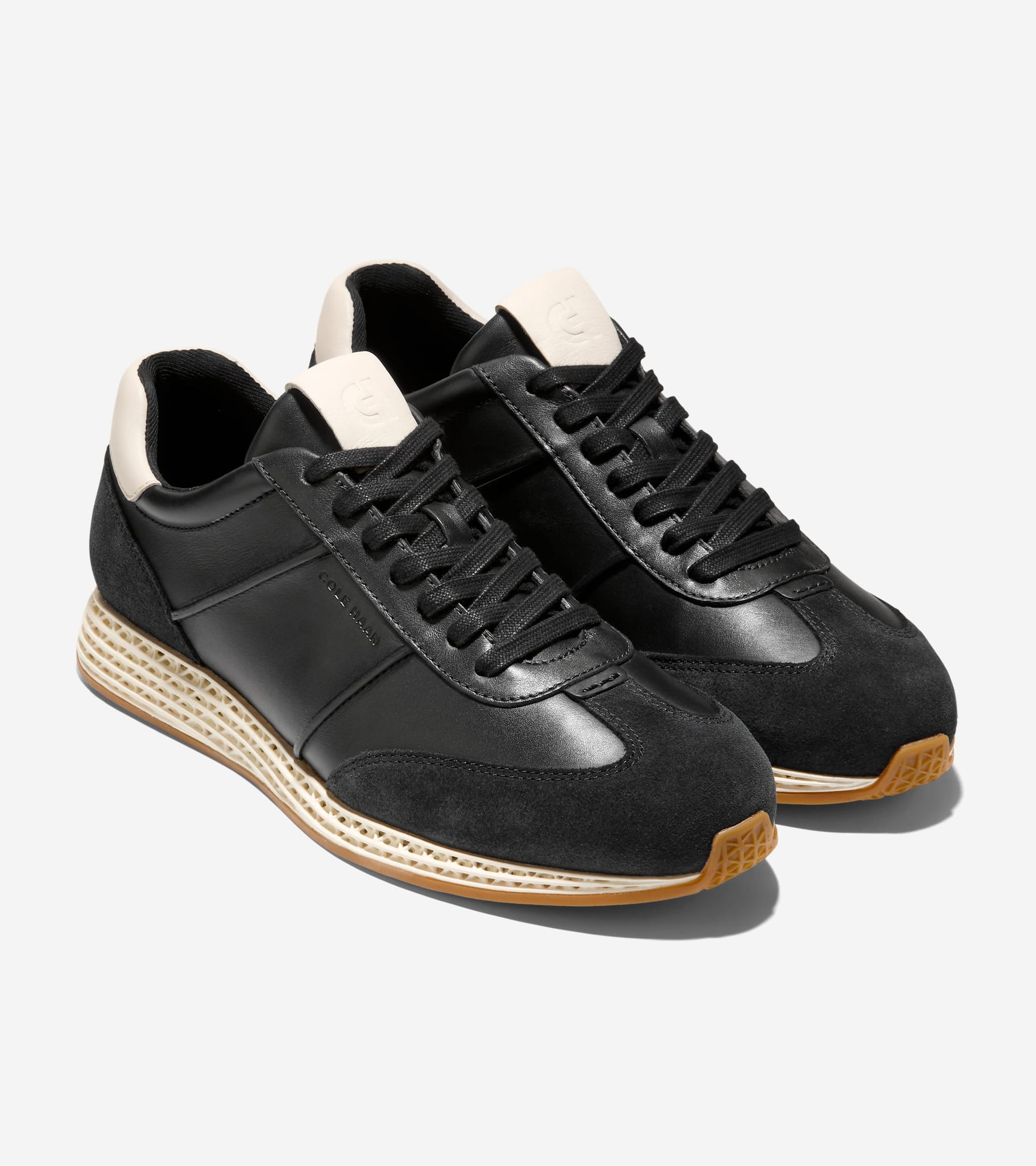 Men's GrandPrø SkyWeave™ Running Sneakers-Black-Ivory-Angora