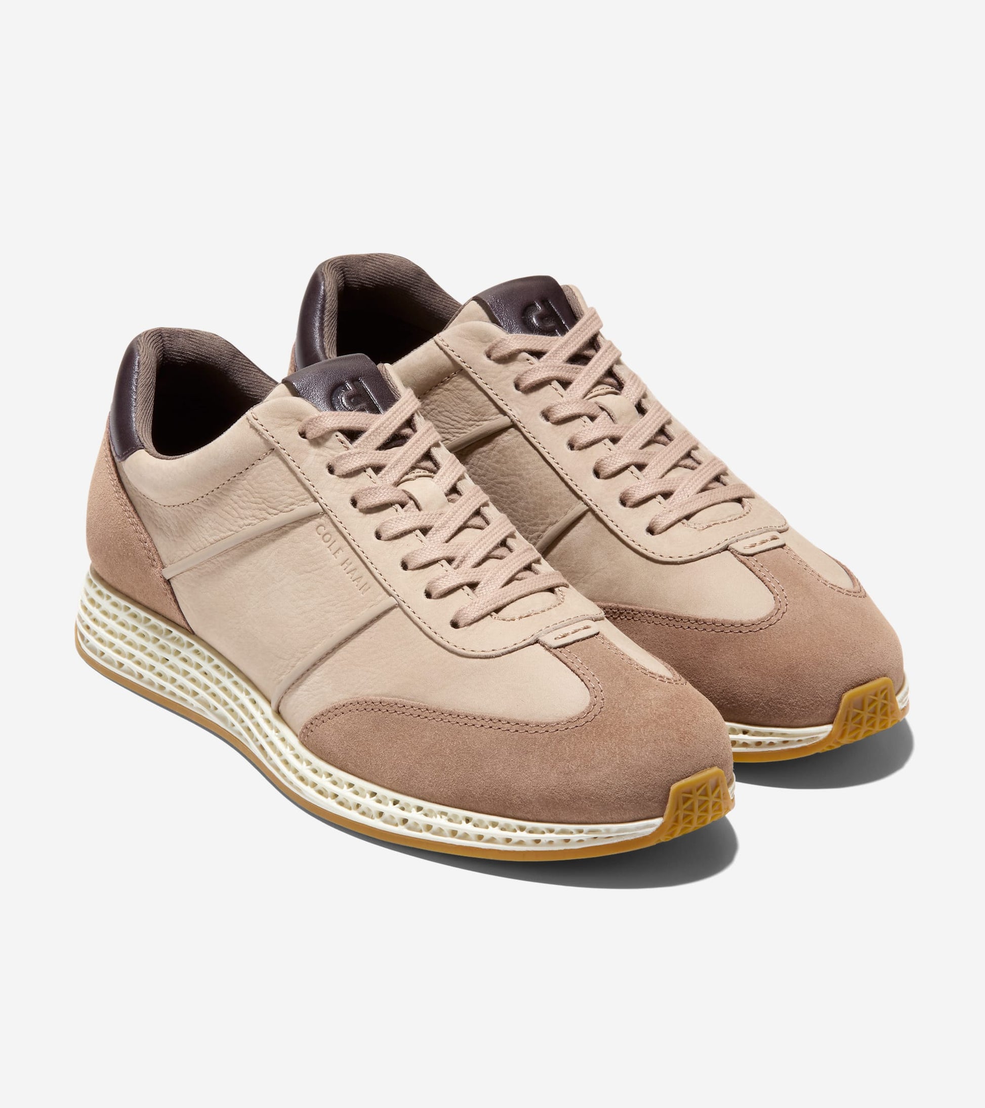 Men's GrandPrø SkyWeave™ Low Profile Sneakers-Dark Latte-Light Whiskey-Ivory