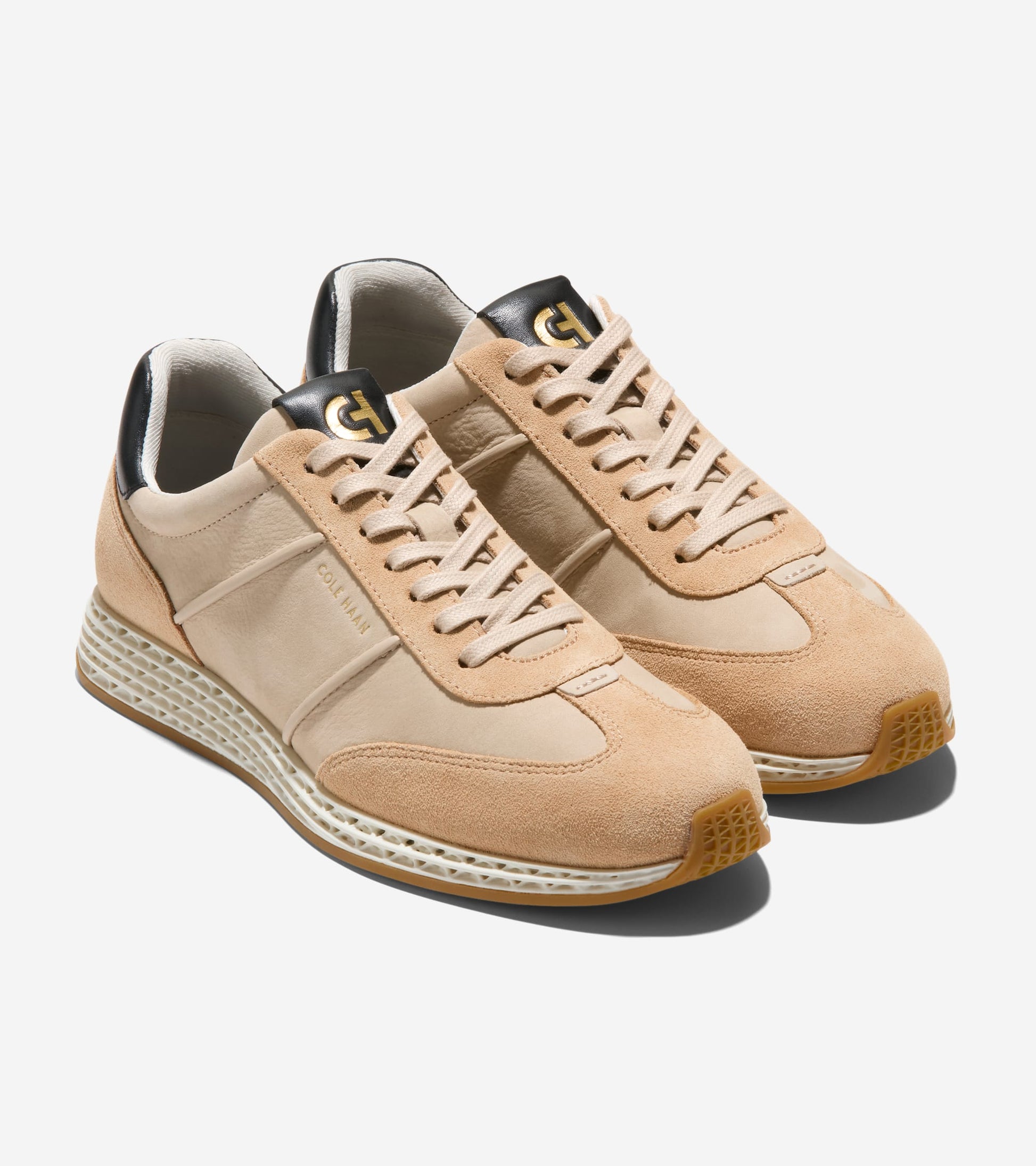 Women's GrandPrø Low Profile SkyWeave™ Running Shoes-Oat-Black-Buckwheat