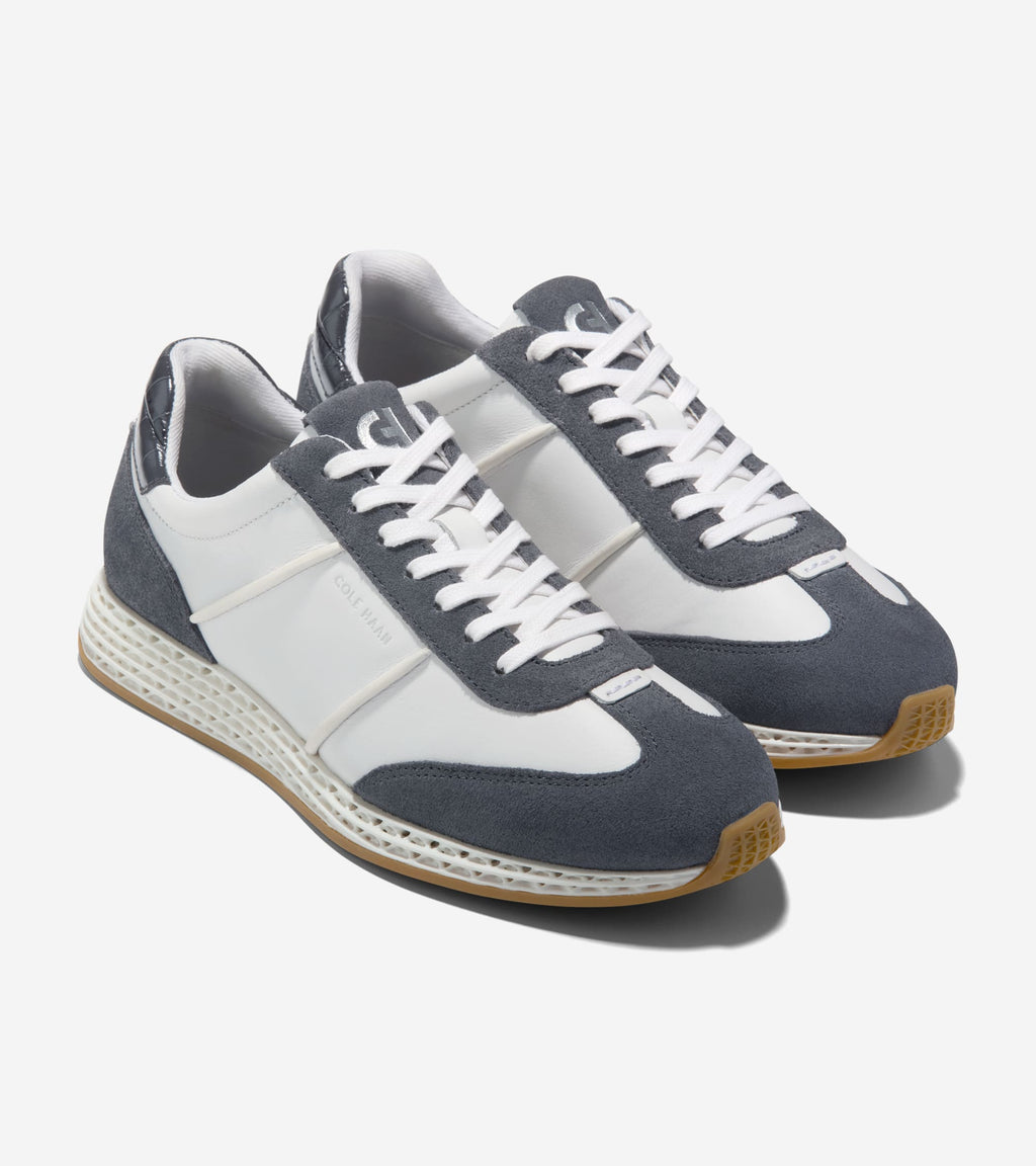 Women's GrandPrø Low Profile SkyWeave™ Running Shoes-White-Blackened Pearl-Croc