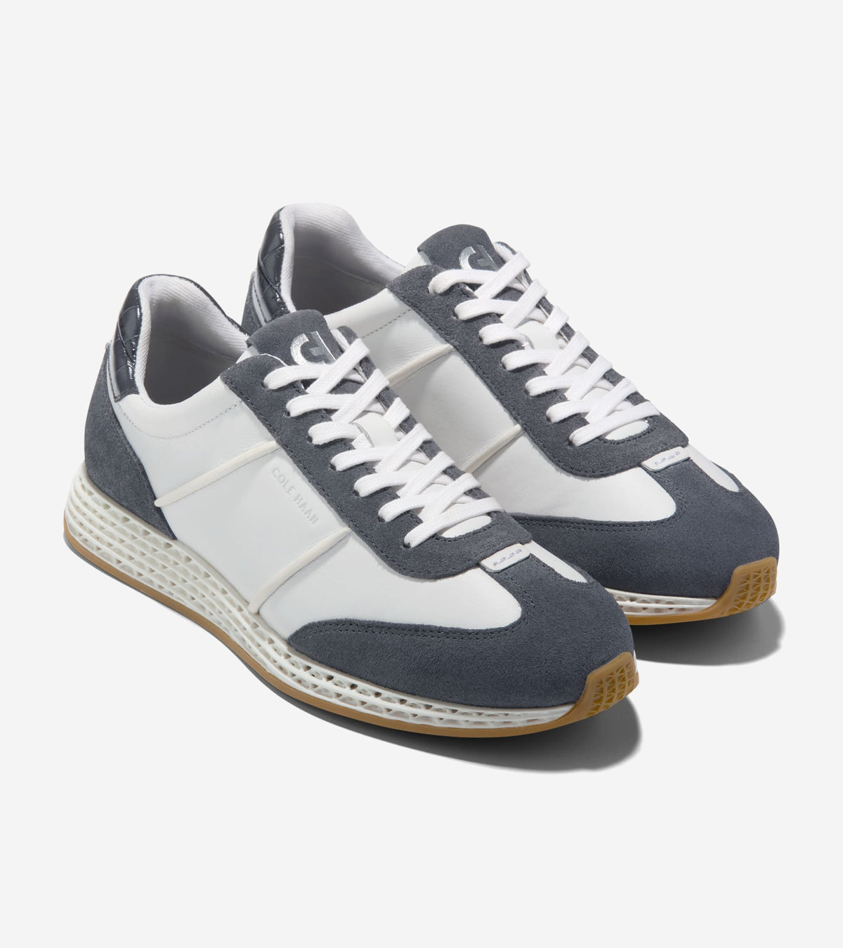 Women's GrandPrø Low Profile SkyWeave™ Running Shoes-White-Blackened Pearl-Croc