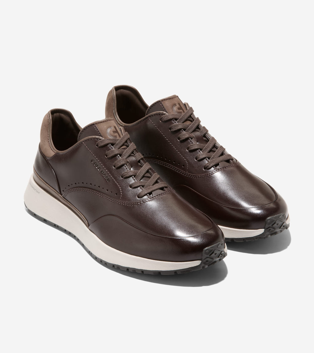 Men's Grandprø Luxe Mile Sneakers-Dark Chocolate-Truffle