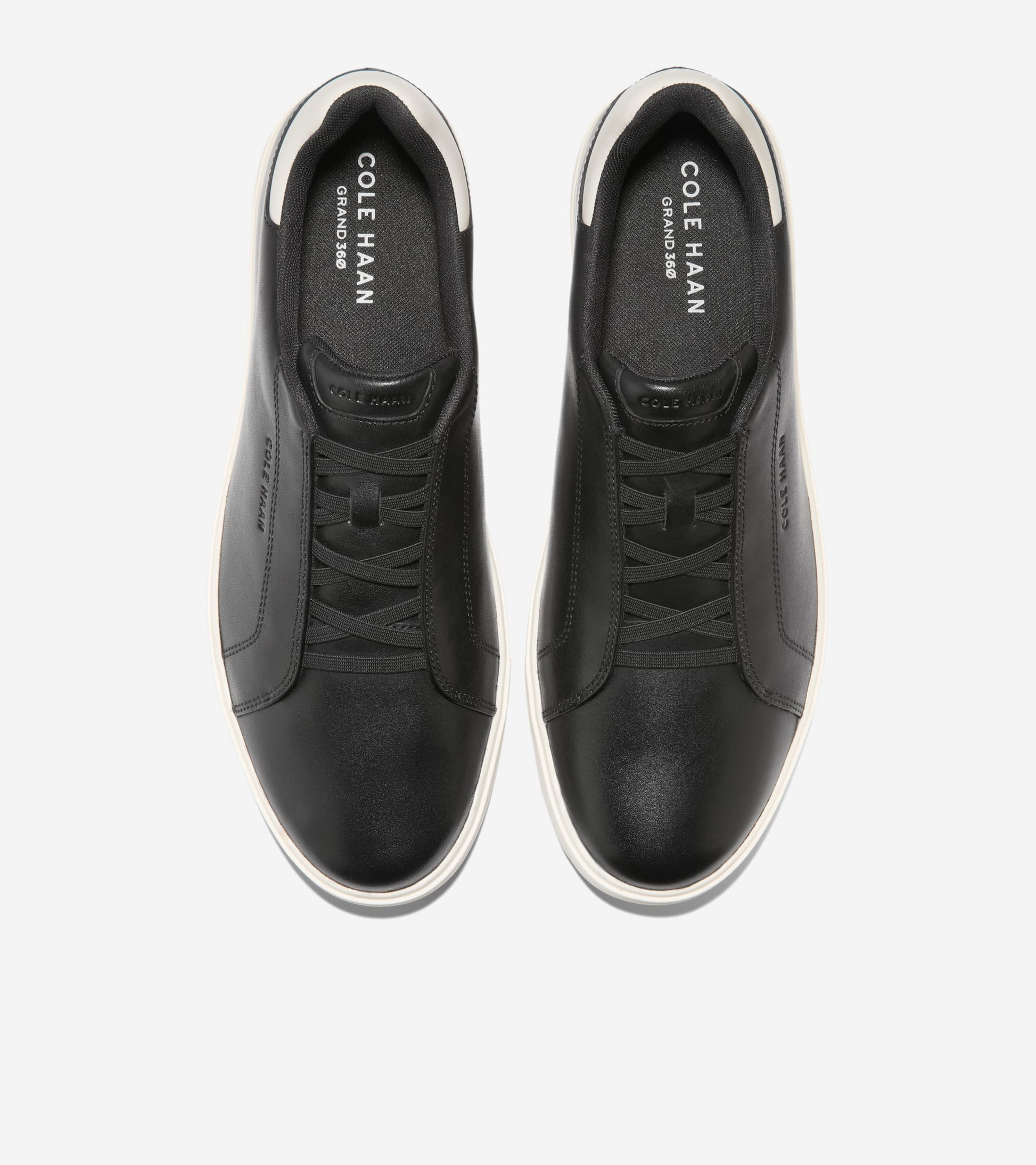 Men's GrandPrø Luxe Slip-On Sneakers-Black-Ivory
