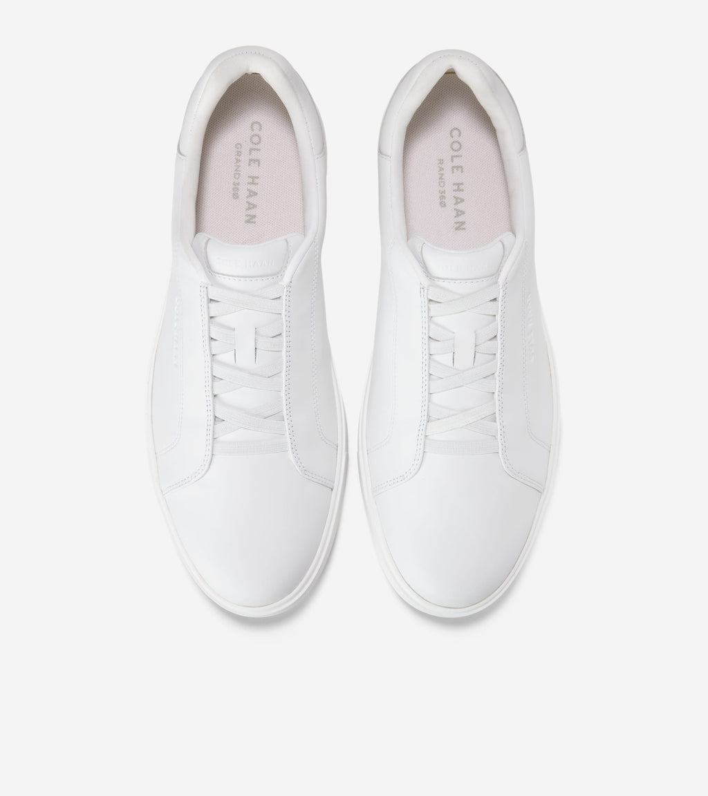 Men's GrandPrø Luxe Slip-On Sneakers-Optic White