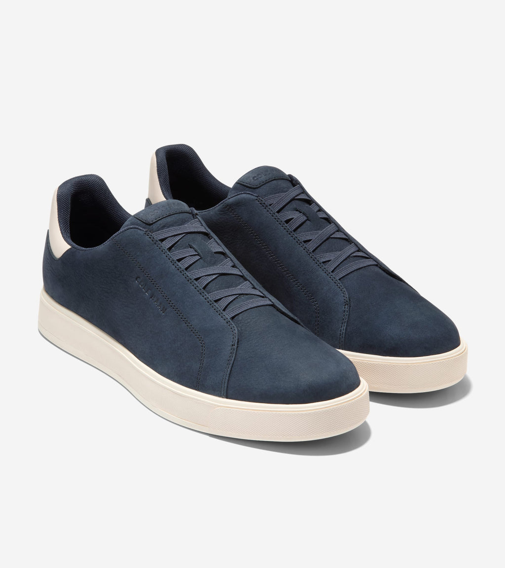 Men's GrandPrø Luxe Slip-On Sneakers-Navy Blazer-Ivory