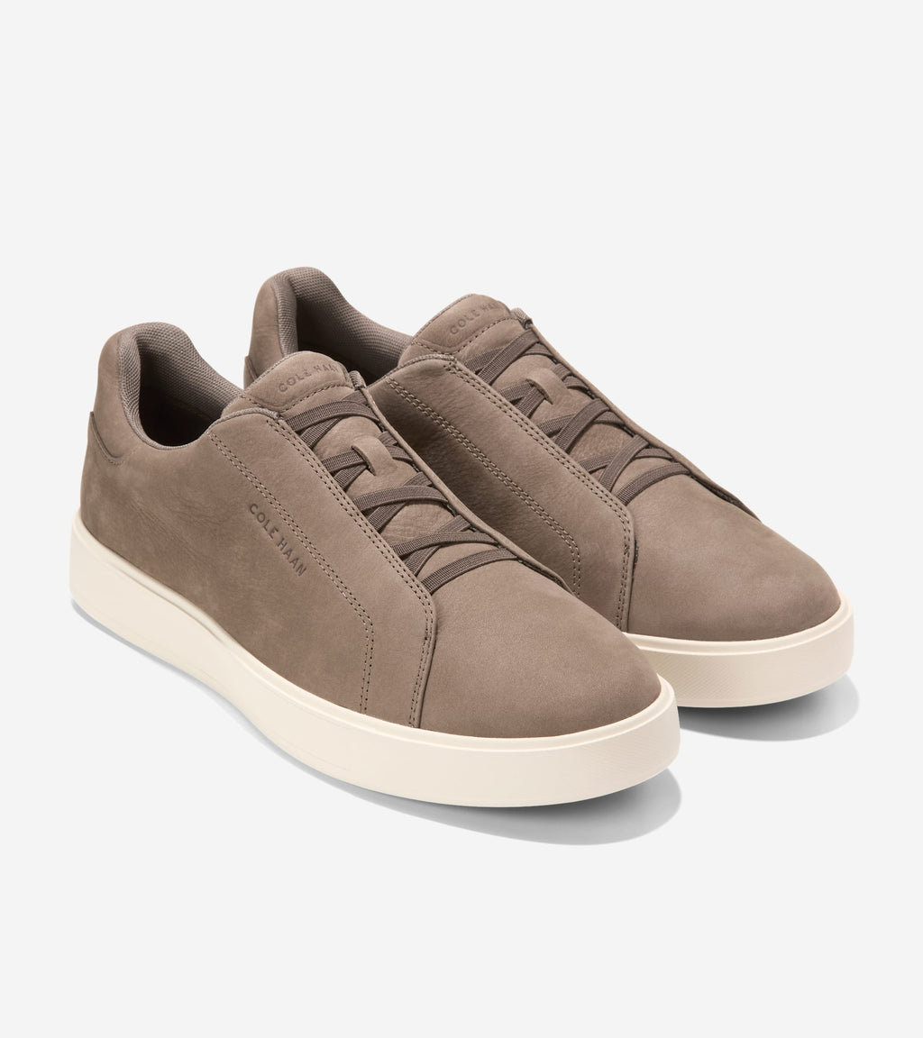 Men's GrandPrø Luxe Slip-On Sneakers-Truffle-Ivory
