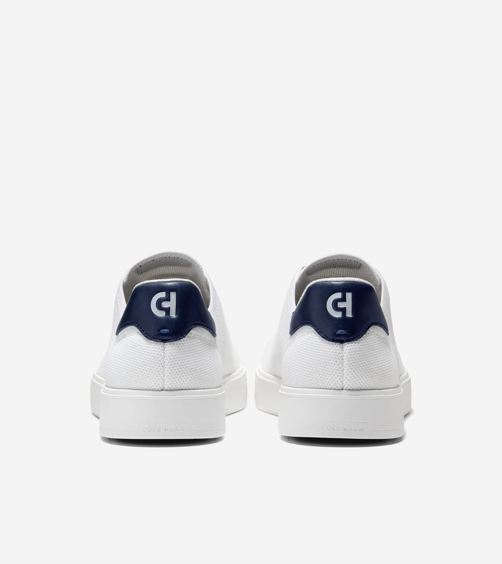 Men's GrandPrø Luxe Slip-On Stitchlite™ Sneakers-White-Navy Blazer