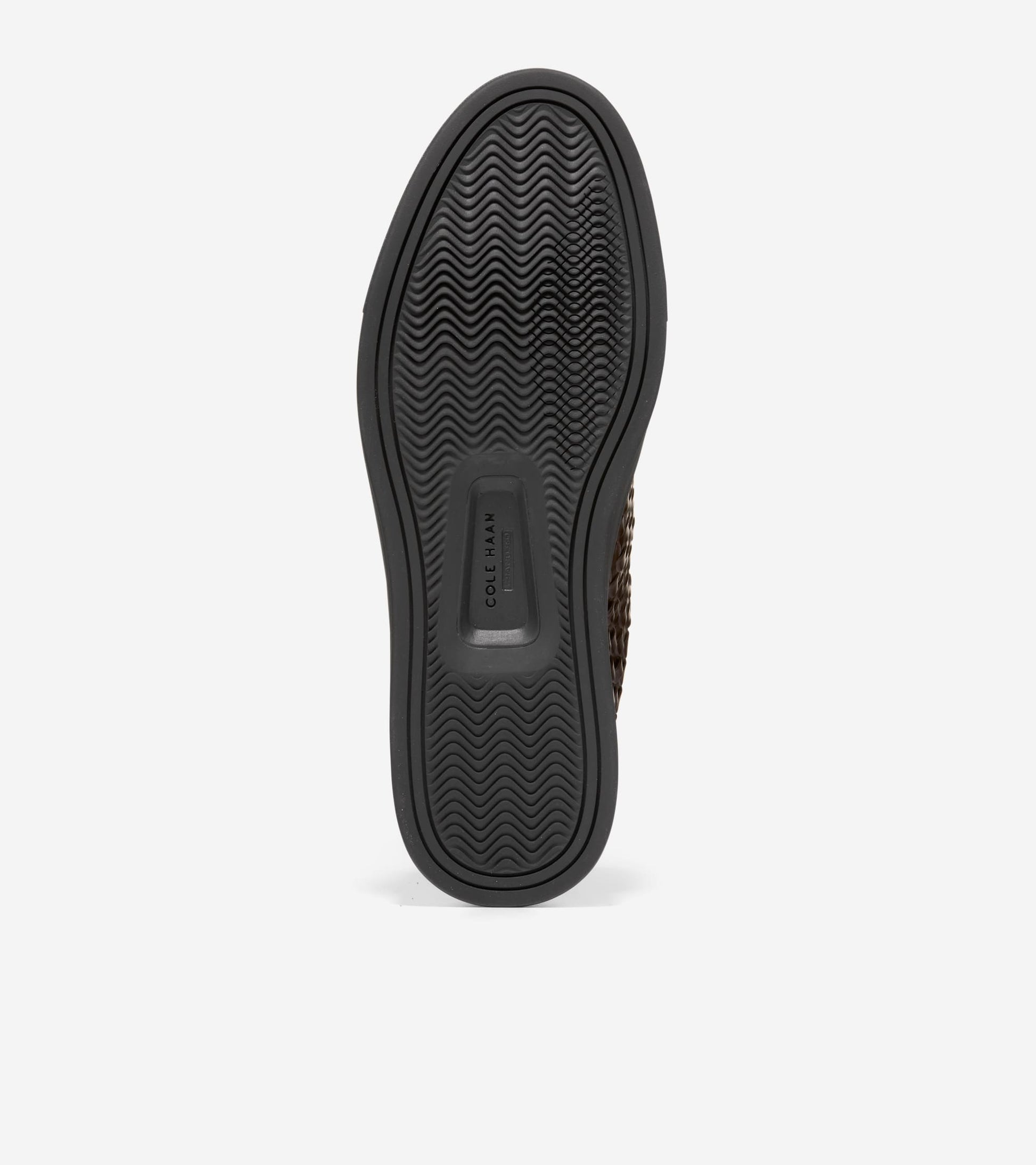Men's GrandPrø Luxe Woven Slip-On Sneakers-Dark Chocolate-Black