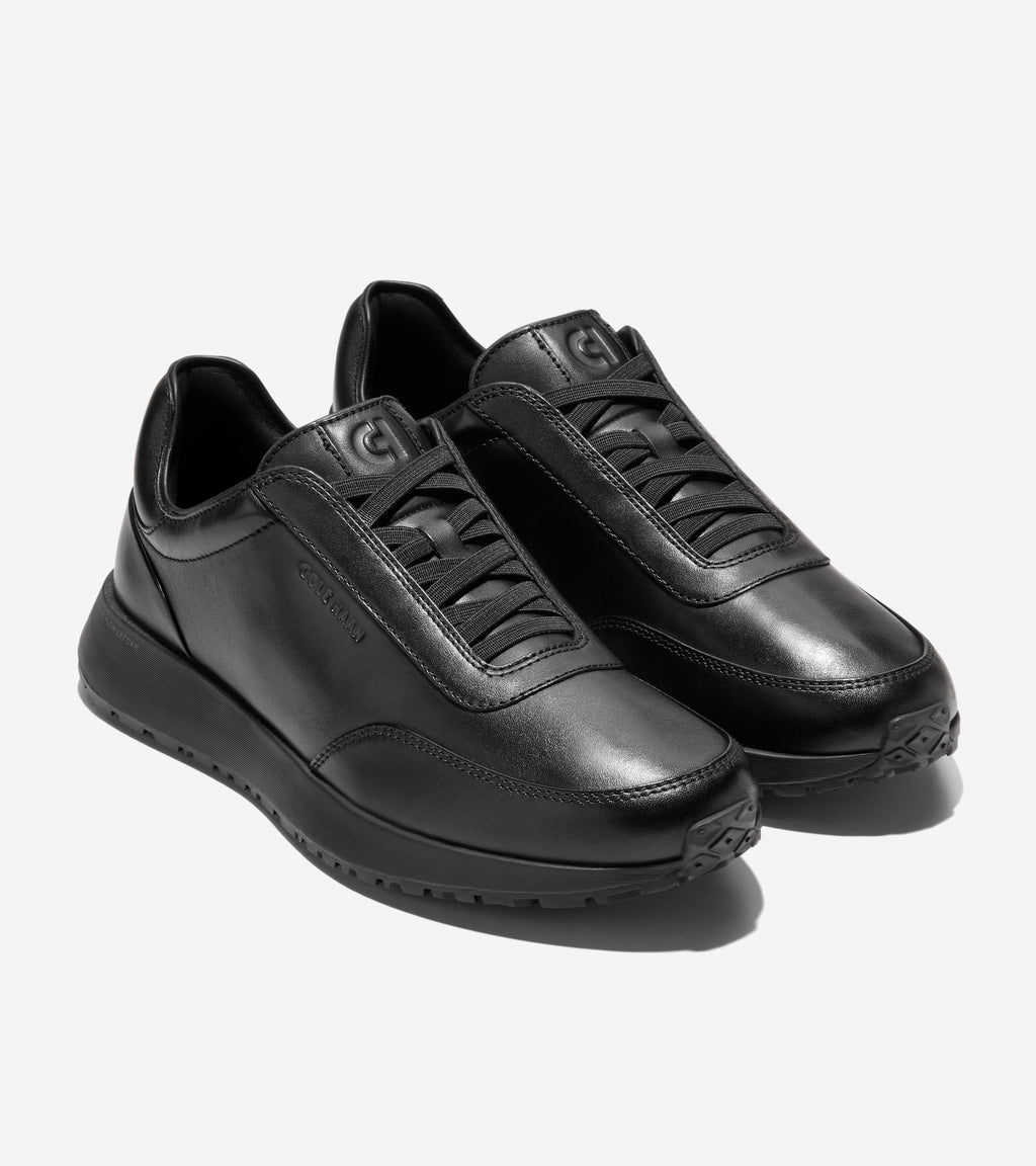 Men's GrandPrø Luxe Mile Slip-On Sneakers-Black