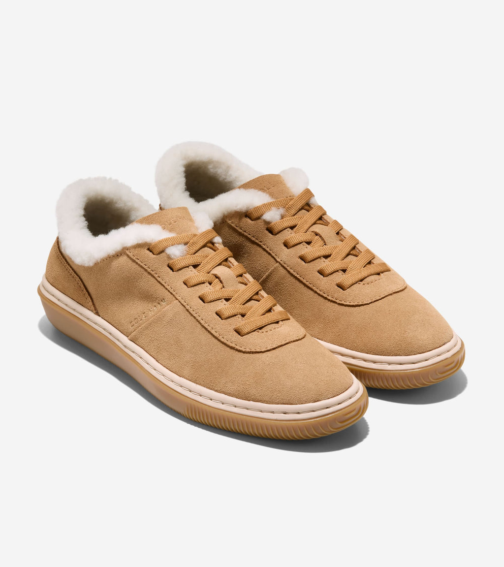 Women's GrandPrø Packwell Sneakers-Golden Honey-Natural Shearling