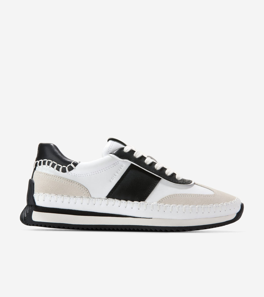 Women's GrandPrø Premier Sneakers-White-Black-Silver Birch