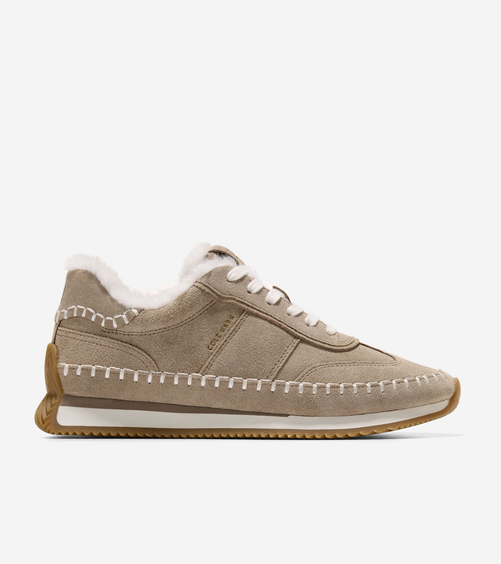 Women's GrandPrø Premier Running Shoes-Irish Coffee-Natural Shearling