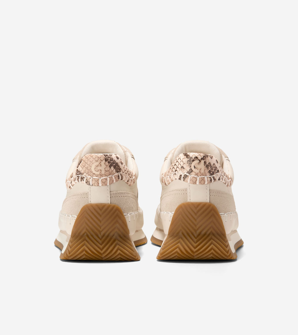 Women's GrandPrø Premier Running Sneakers-Sand Dollar-Mojave Snake Print