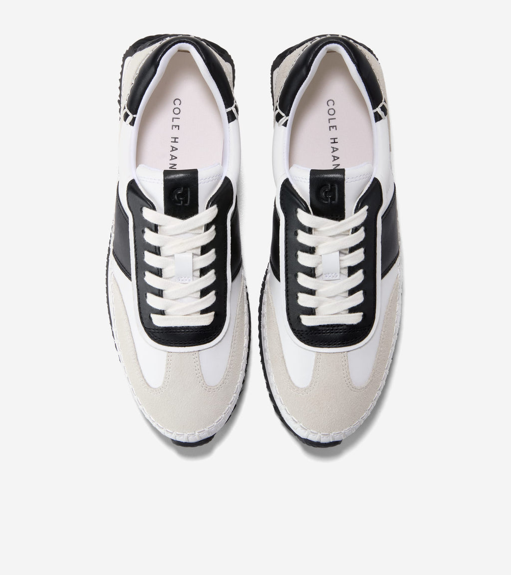 Women's GrandPrø Premier Sneakers-White-Black-Silver Birch
