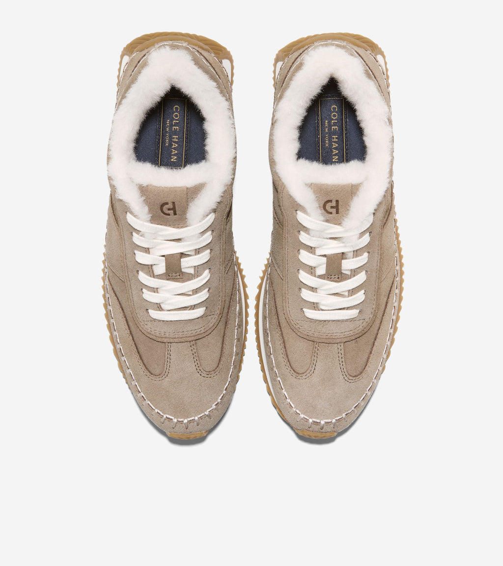 Women's GrandPrø Premier Running Shoes-Irish Coffee-Natural Shearling
