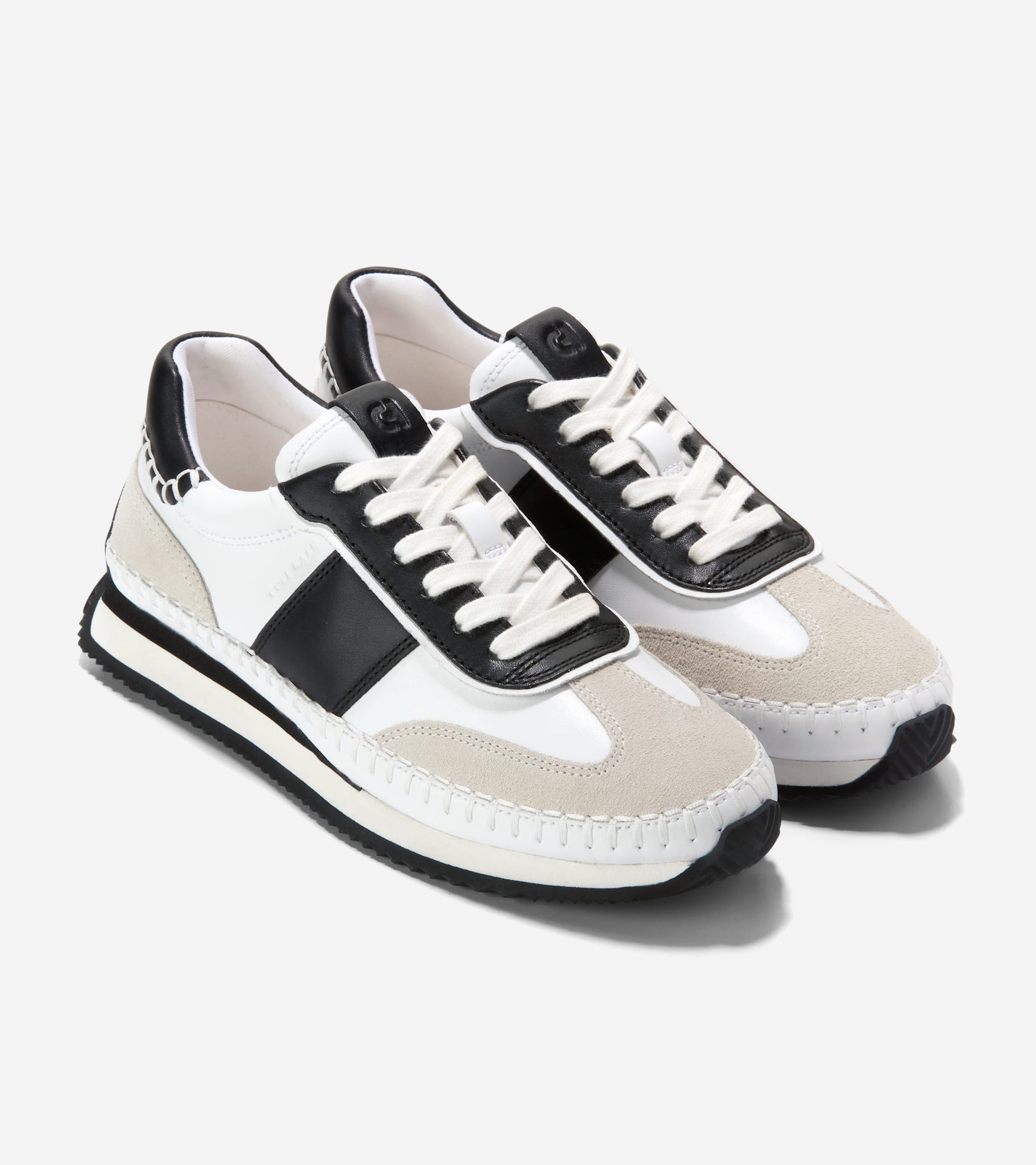 Women's GrandPrø Premier Sneakers-White-Black-Silver Birch