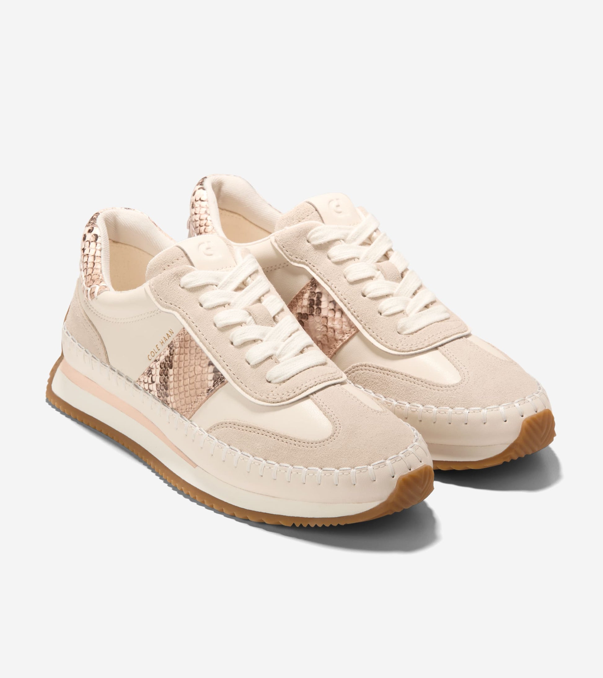 Women's GrandPrø Premier Running Sneakers-Sand Dollar-Mojave Snake Print