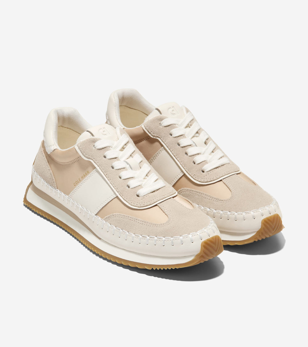 Women's GrandPrø Premier Running Shoes-Light Sesame-Powder