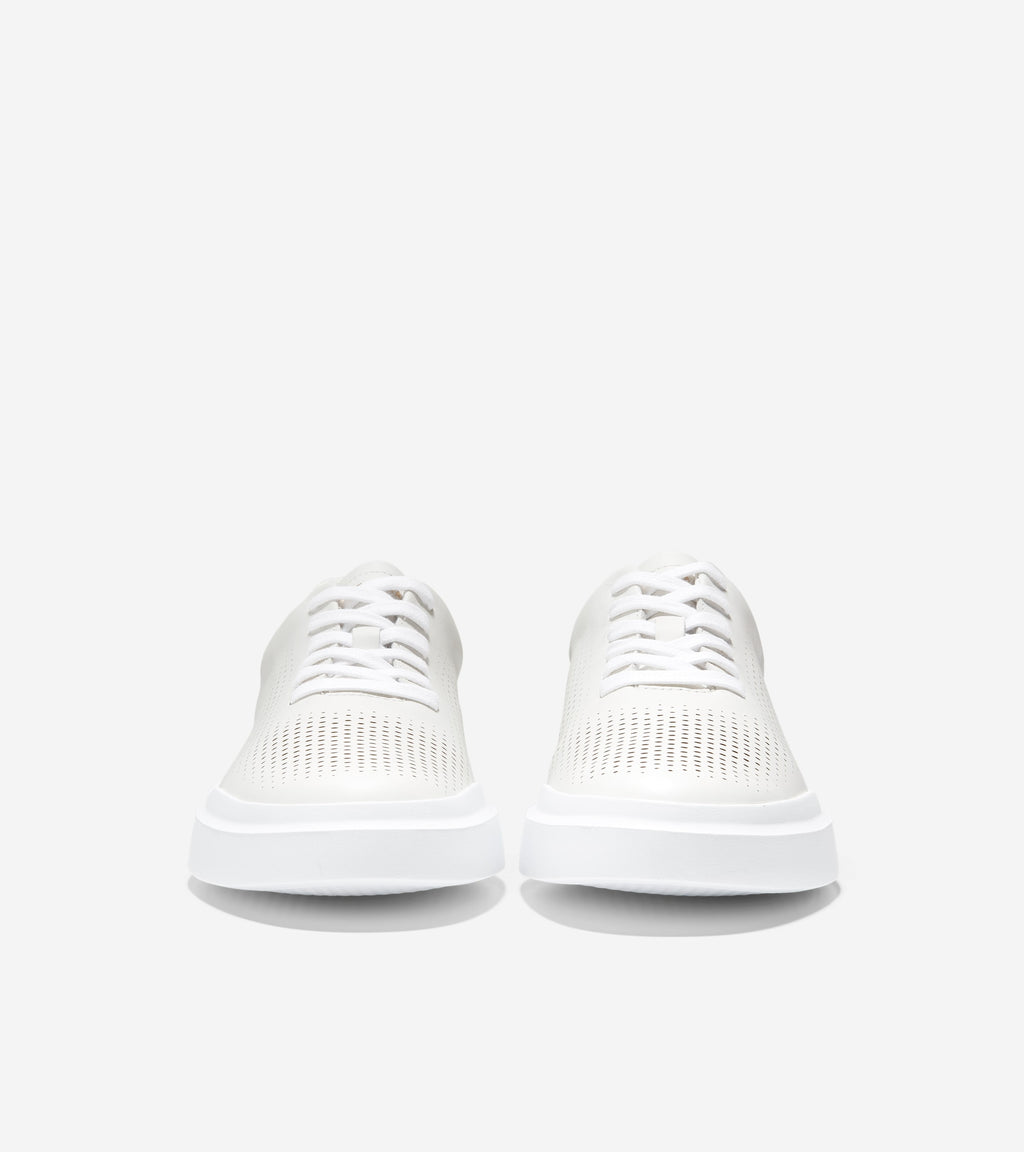 Men's GrandPrø Rally Laser Cut Sneakers-White