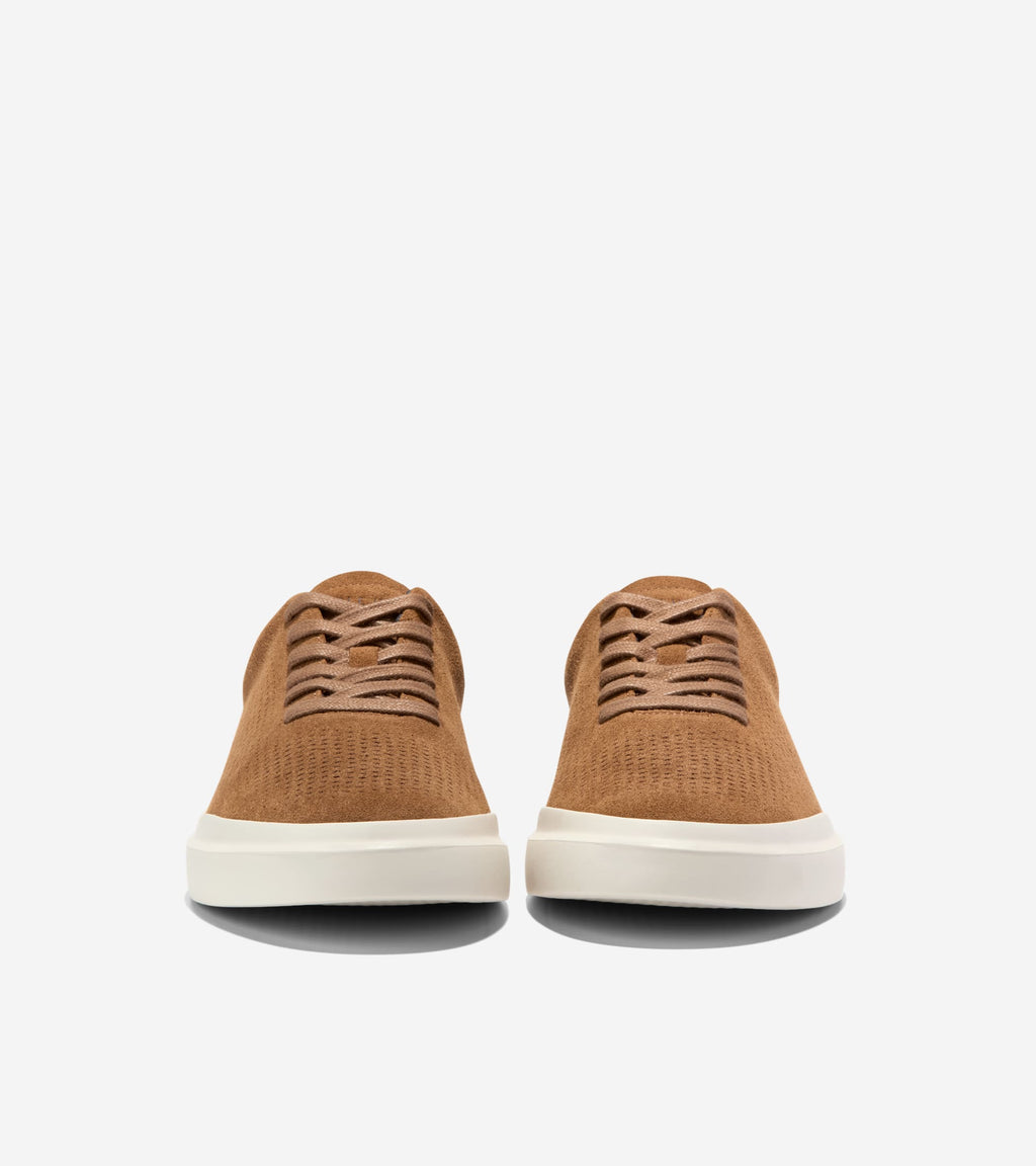 Men's GrandPrø Rally Laser Cut Sneakers-Spiced Brown-Black-Ivory