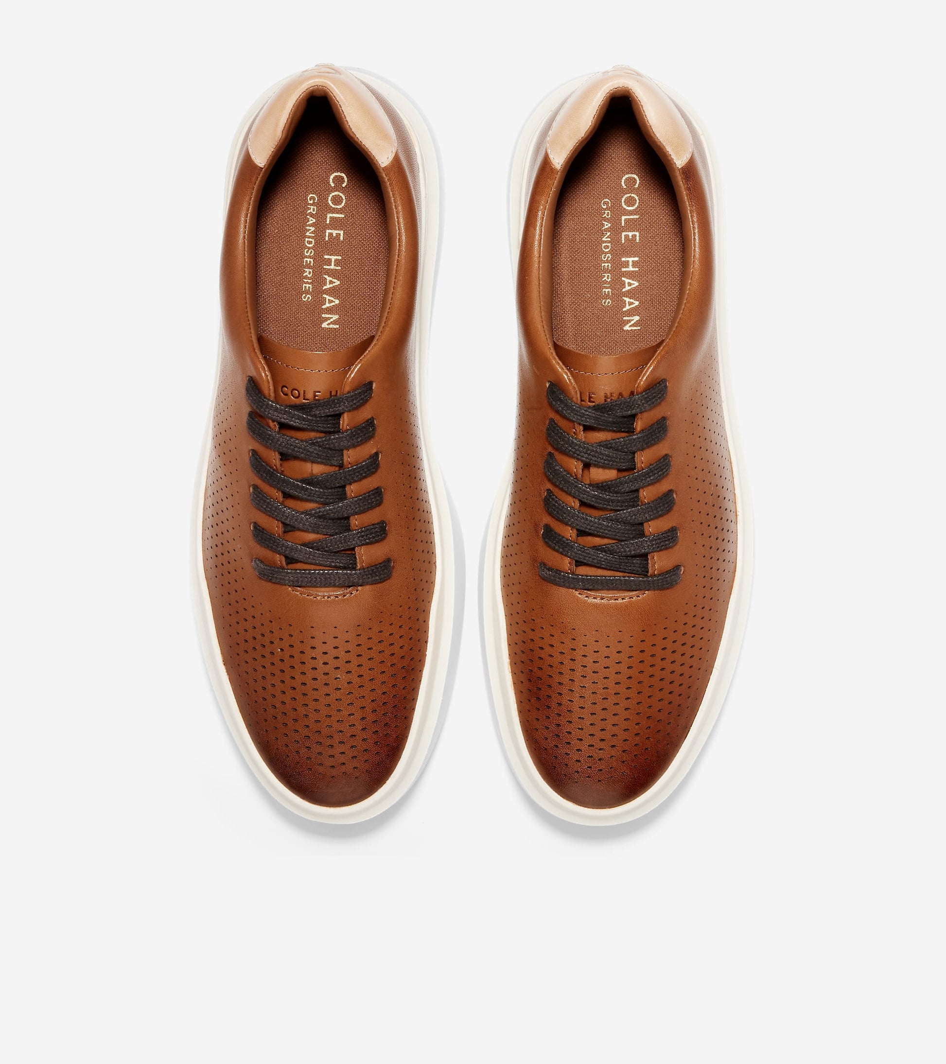 Men's GrandPrø Rally Laser Cut Sneakers-British Tan-Ivory