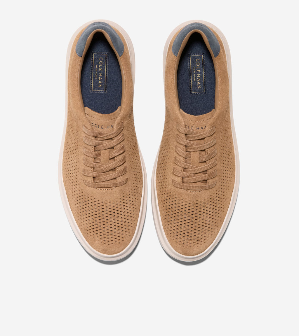 Men's GrandPrø Rally Laser Cut Sneakers-Toasted Coconut-Turbulence