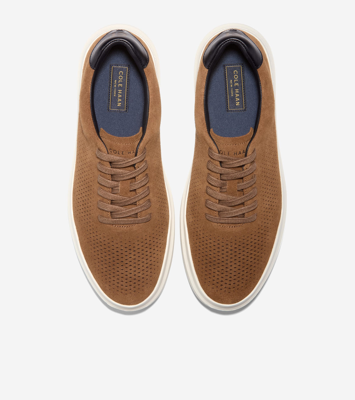 Men's GrandPrø Rally Laser Cut Sneakers-Spiced Brown-Black-Ivory