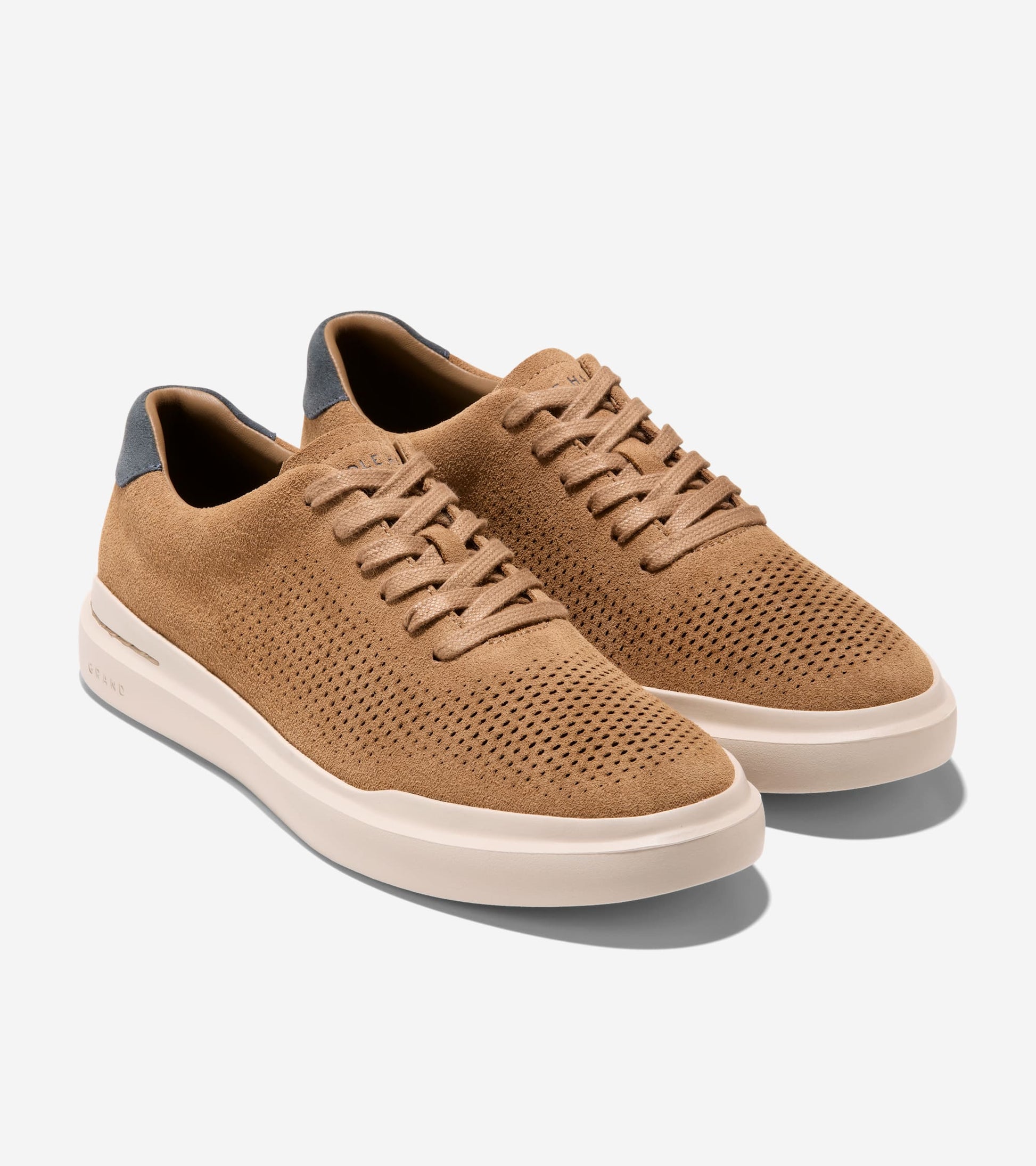 Men's GrandPrø Rally Laser Cut Sneakers-Toasted Coconut-Turbulence