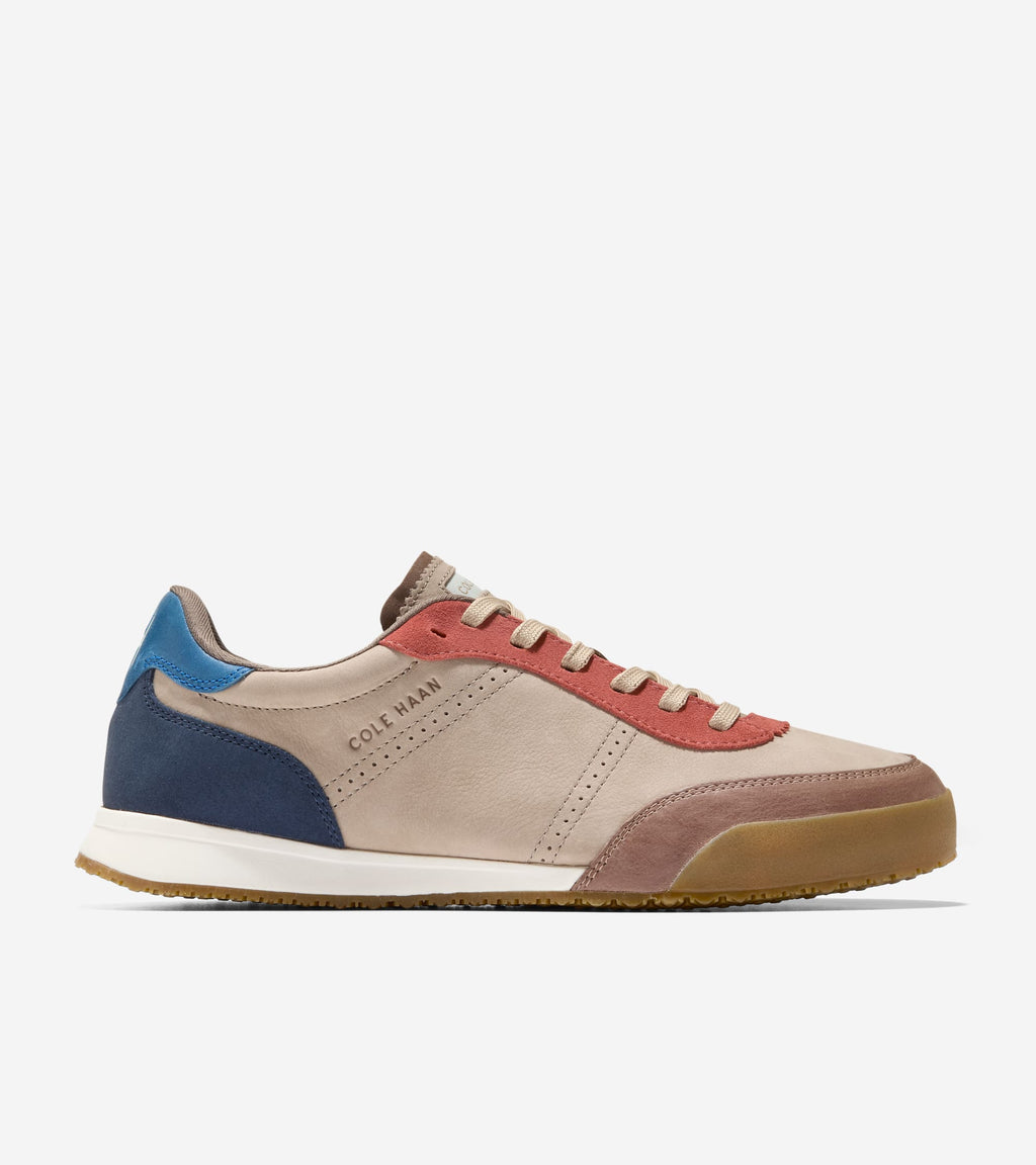 Men's GrandPrø Slimline Sneakers-Dark Latte-Redwood-True Blue