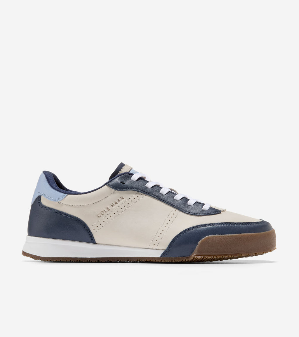 Men's GrandPrø Slimline Sneakers-Pumice Stone-Navy Blazer-White