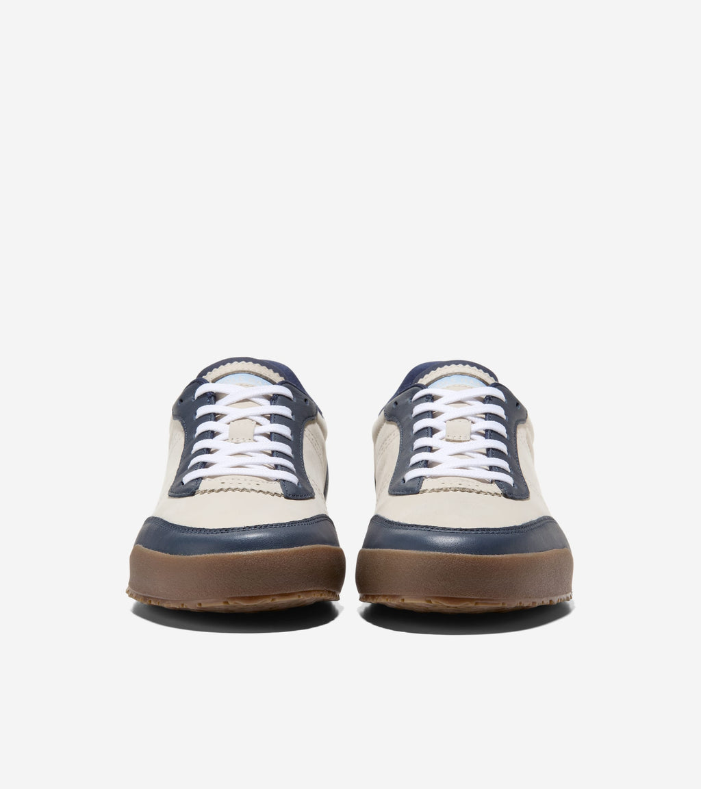 Men's GrandPrø Slimline Sneakers-Pumice Stone-Navy Blazer-White