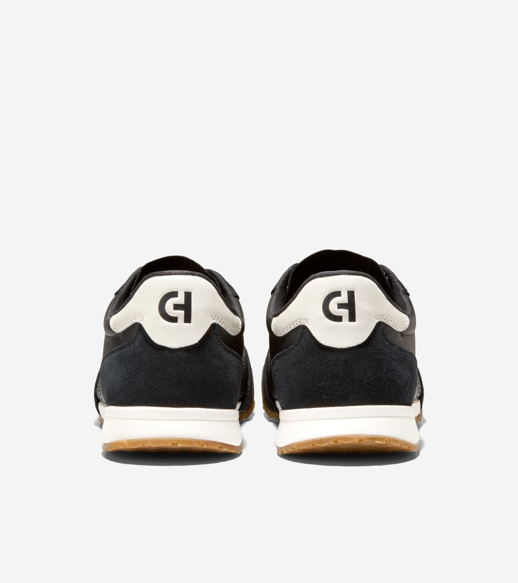 Men's GrandPrø Slimline Sneakers-Black-Ivory