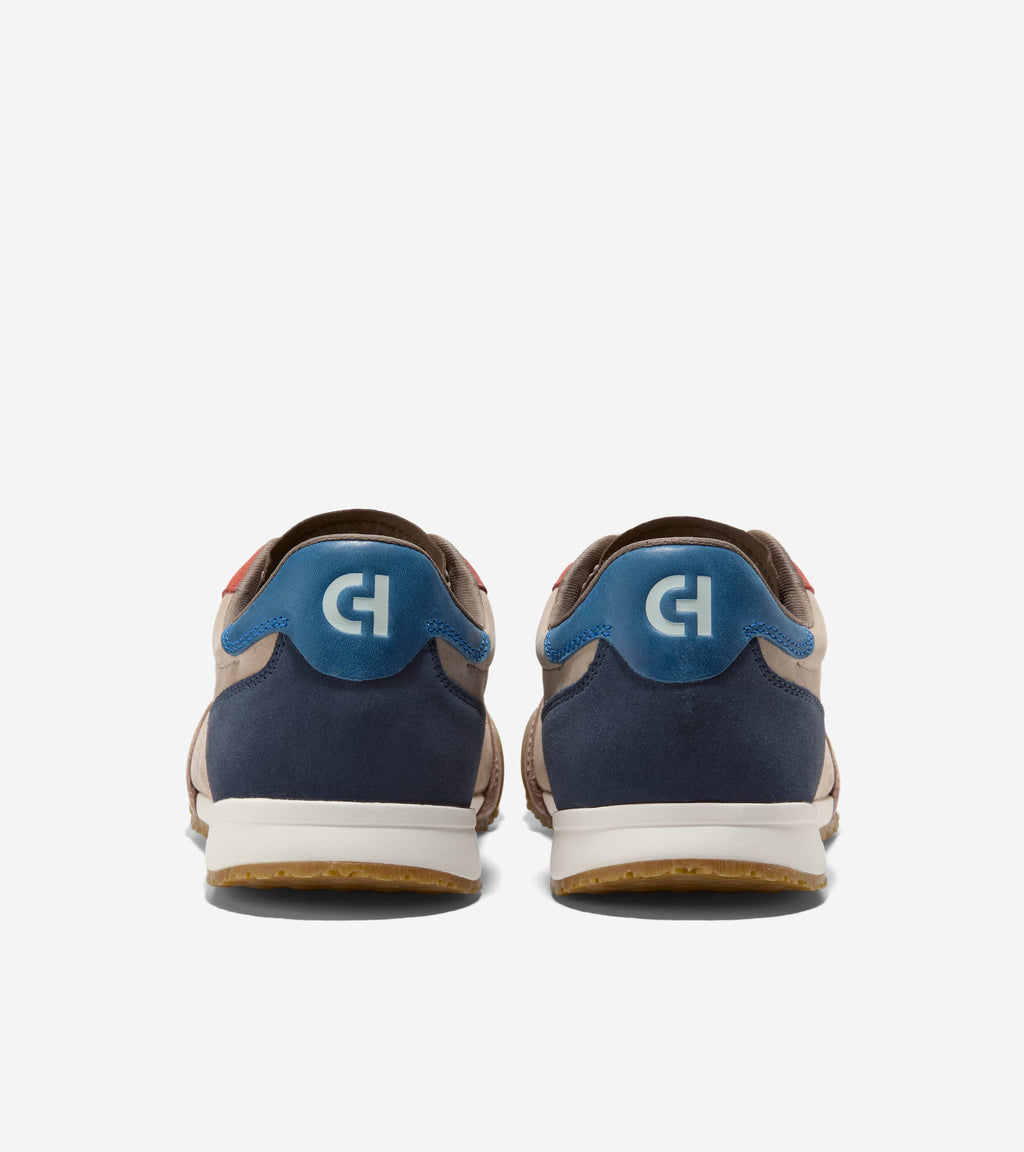 Men's GrandPrø Slimline Sneakers-Dark Latte-Redwood-True Blue
