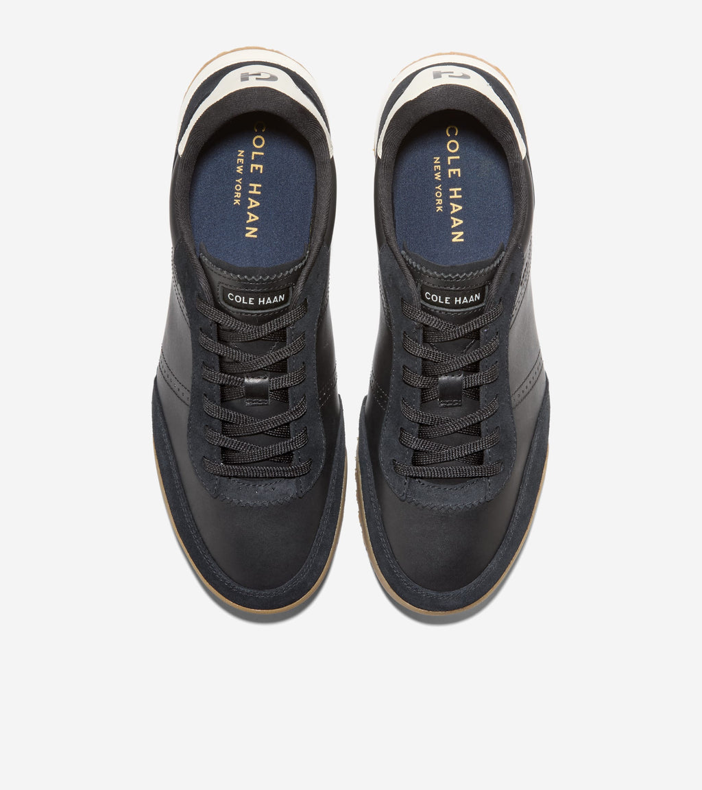 Men's GrandPrø Slimline Sneakers-Black-Ivory