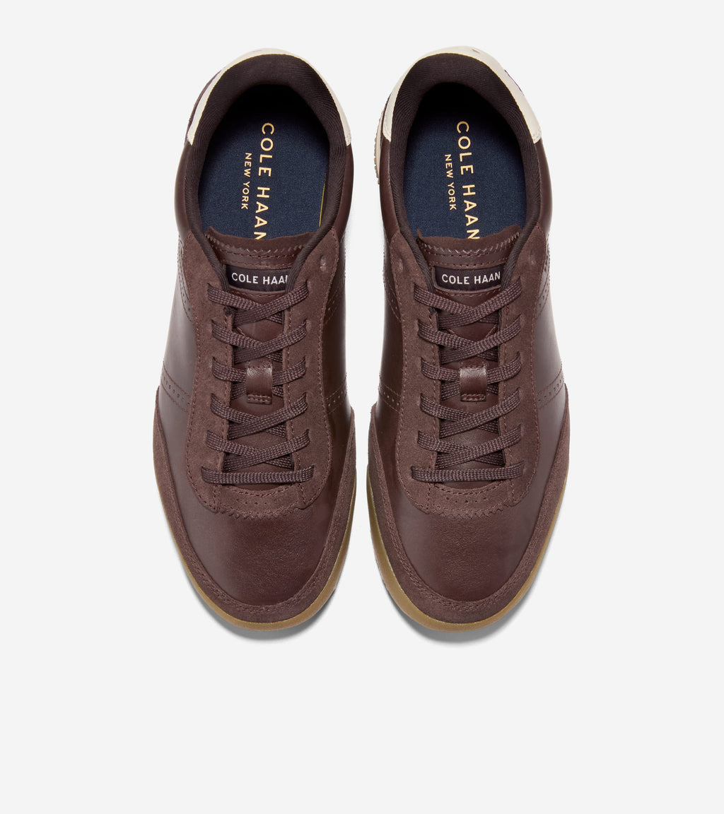 Men's GrandPrø Slimline Sneakers-Dark Chocolate-Ivory
