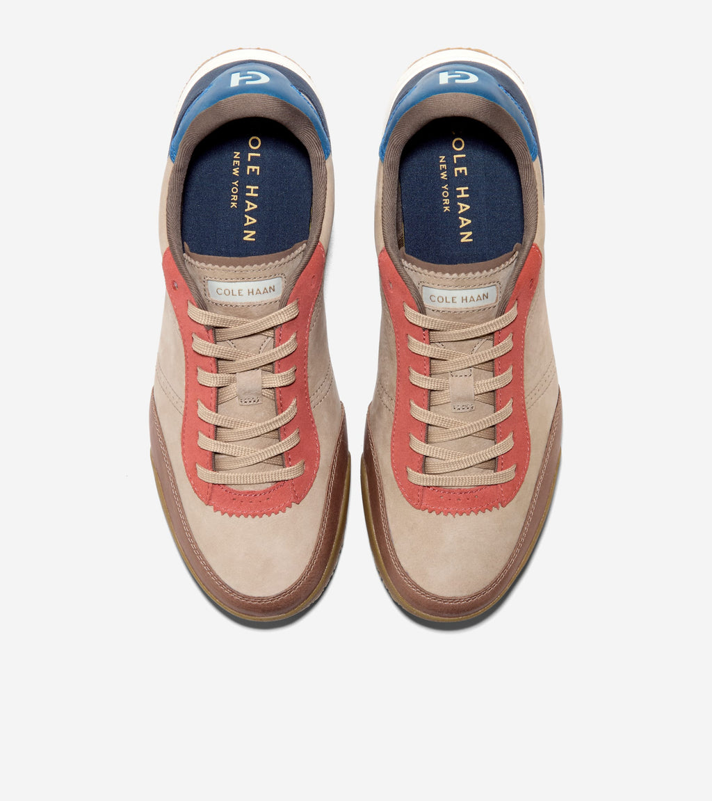Men's GrandPrø Slimline Sneakers-Dark Latte-Redwood-True Blue