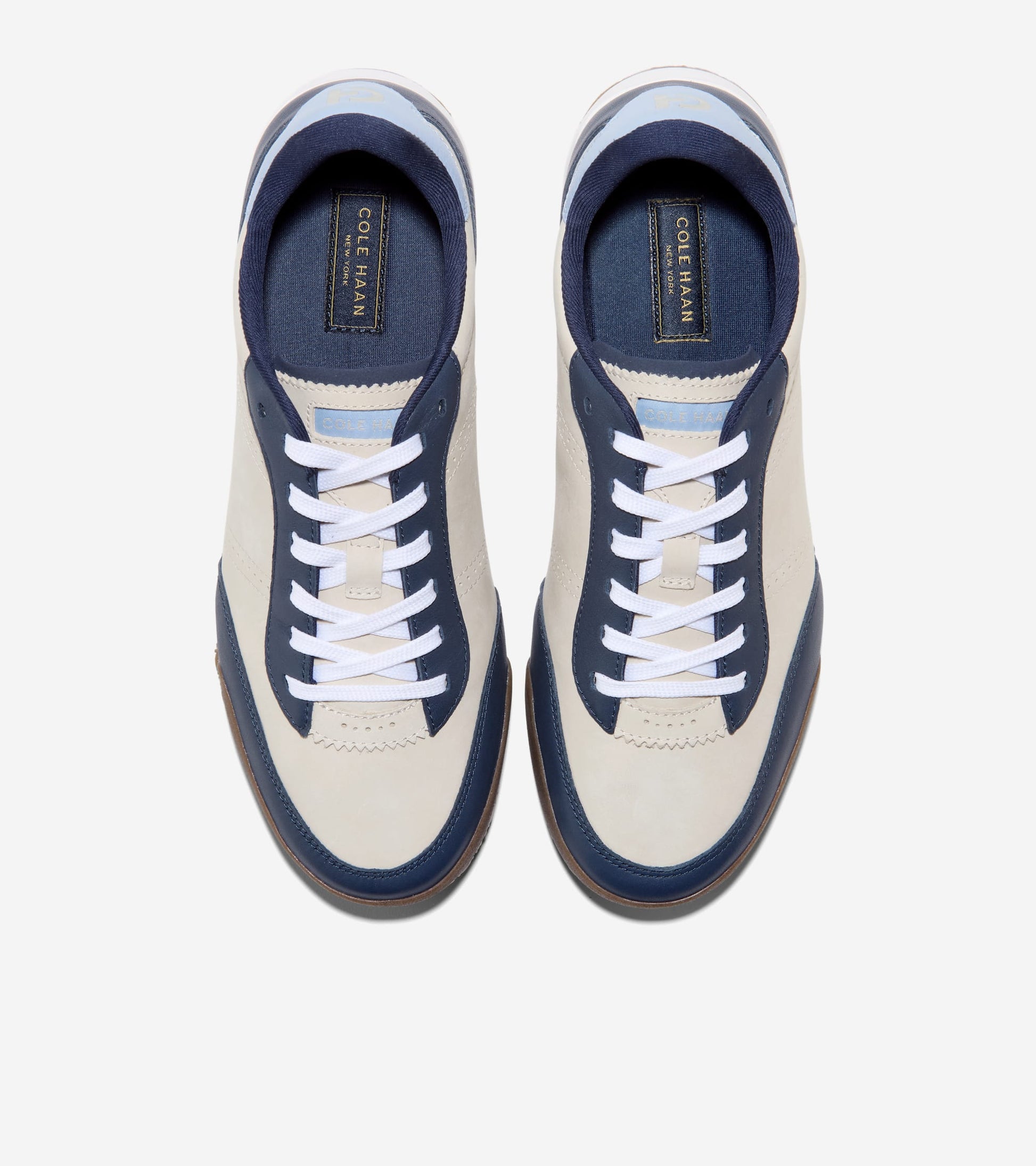 Men's GrandPrø Slimline Sneakers-Pumice Stone-Navy Blazer-White