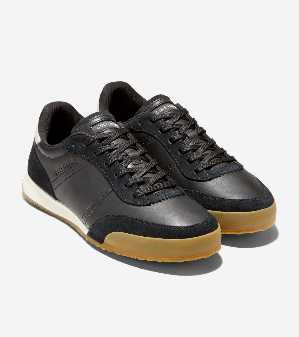 Men's GrandPrø Slimline Sneakers-Black-Ivory