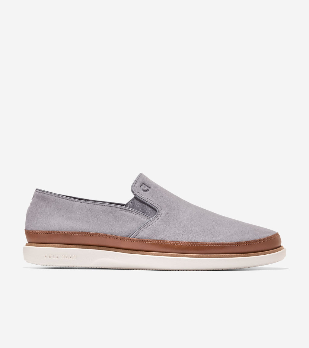 Men's GrandPrø Strawspoint Twin Gore Loafers-Quiet Shade-Dark Sequoia-Ivory