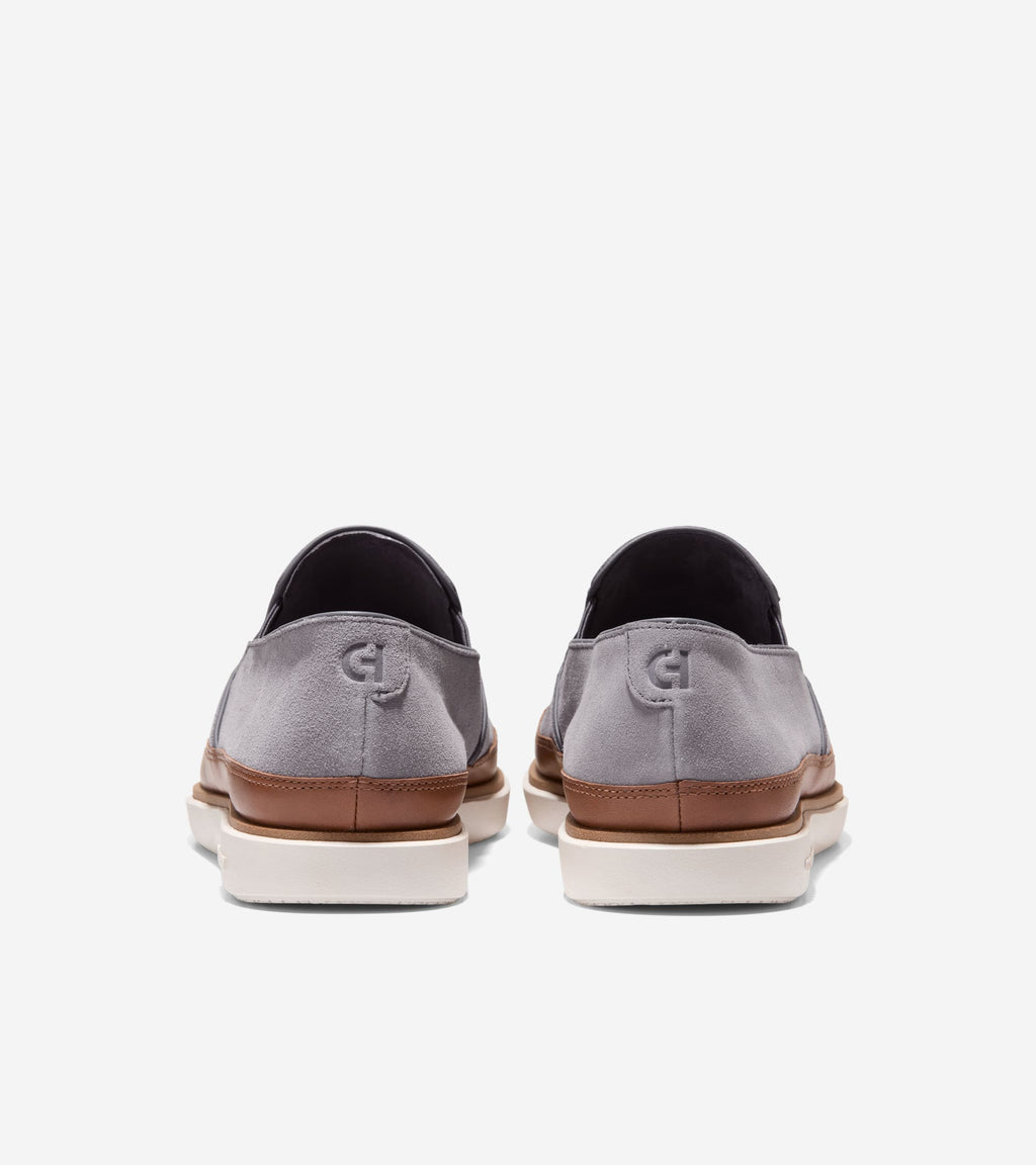 Men's GrandPrø Strawspoint Twin Gore Loafers-Quiet Shade-Dark Sequoia-Ivory