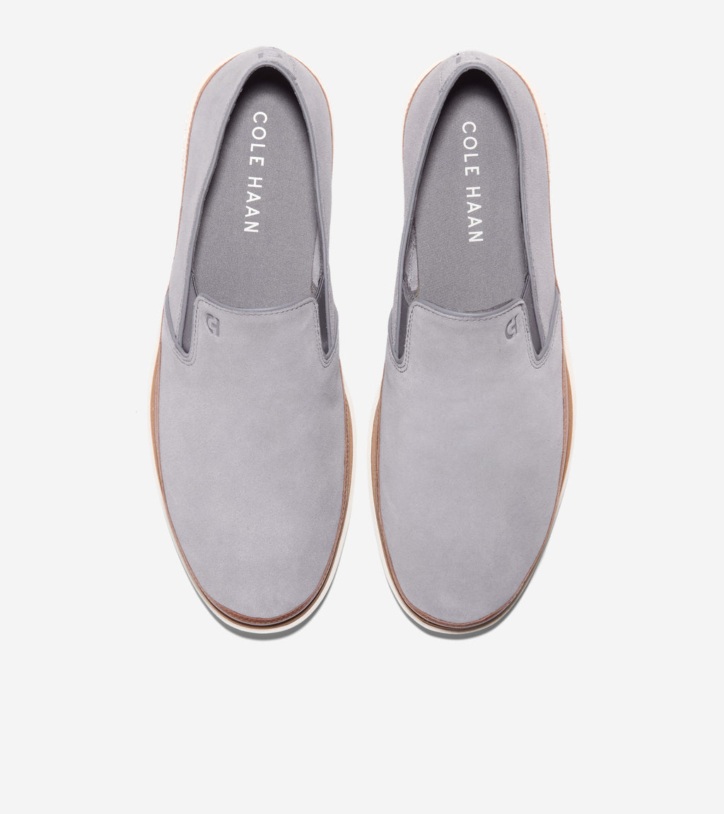 Men's GrandPrø Strawspoint Twin Gore Loafers-Quiet Shade-Dark Sequoia-Ivory