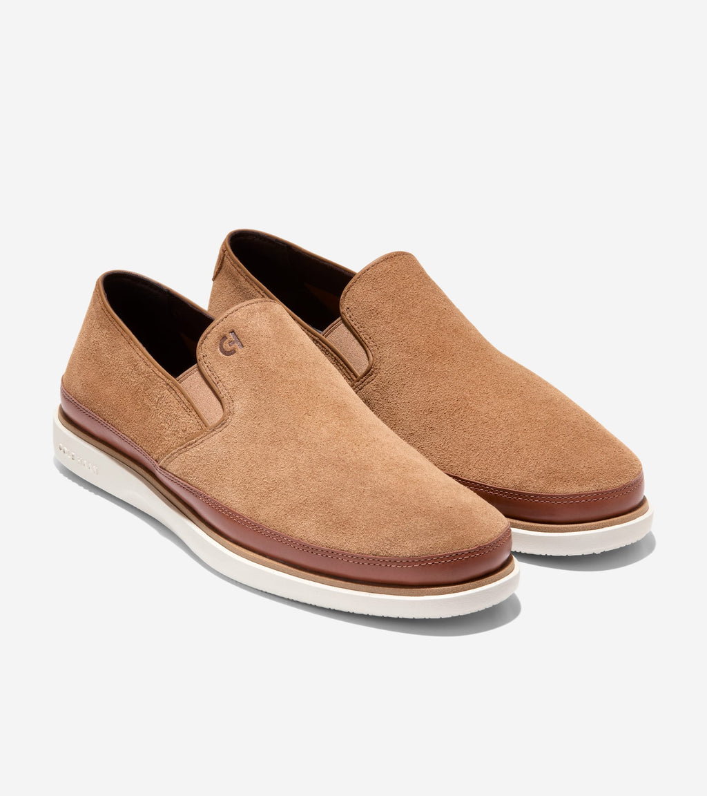 Men's GrandPrø Strawspoint Twin Gore Loafers-Golden Toffee-Dark Sequoia