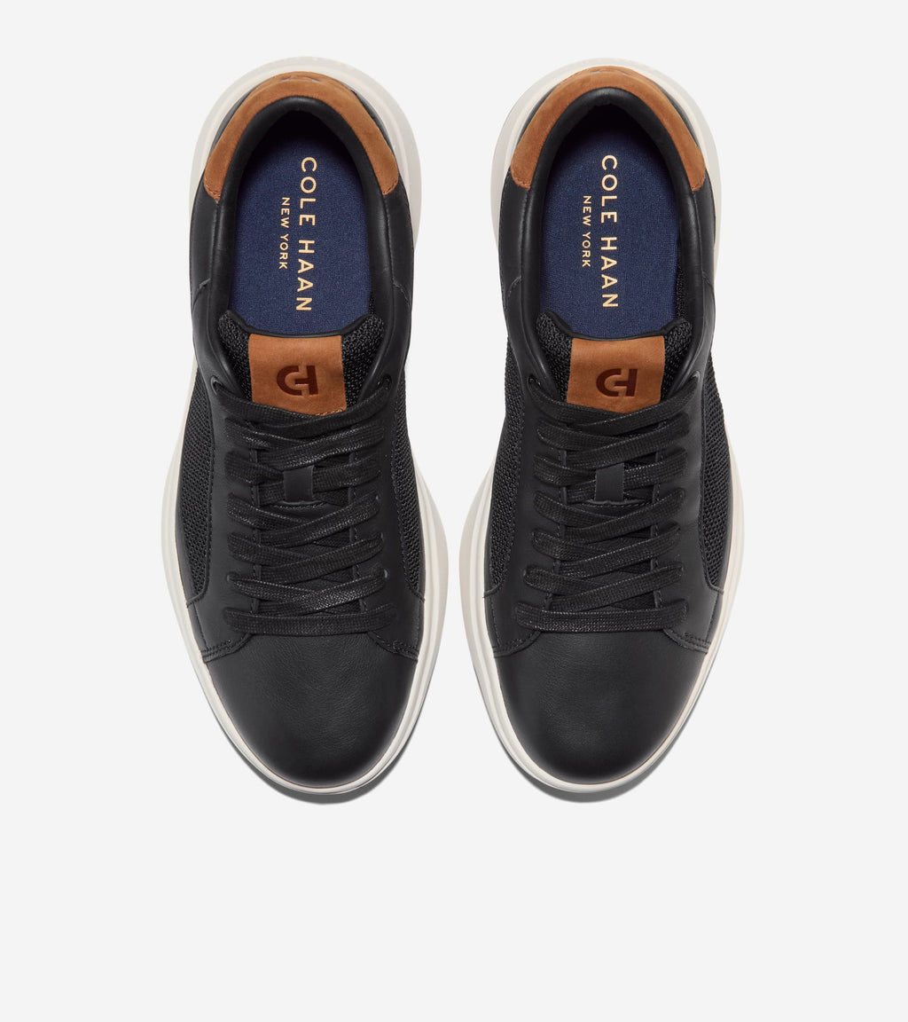 Men's GrandPrø Tennis Sneakers 2.0-Black-New Caramel-Ivory